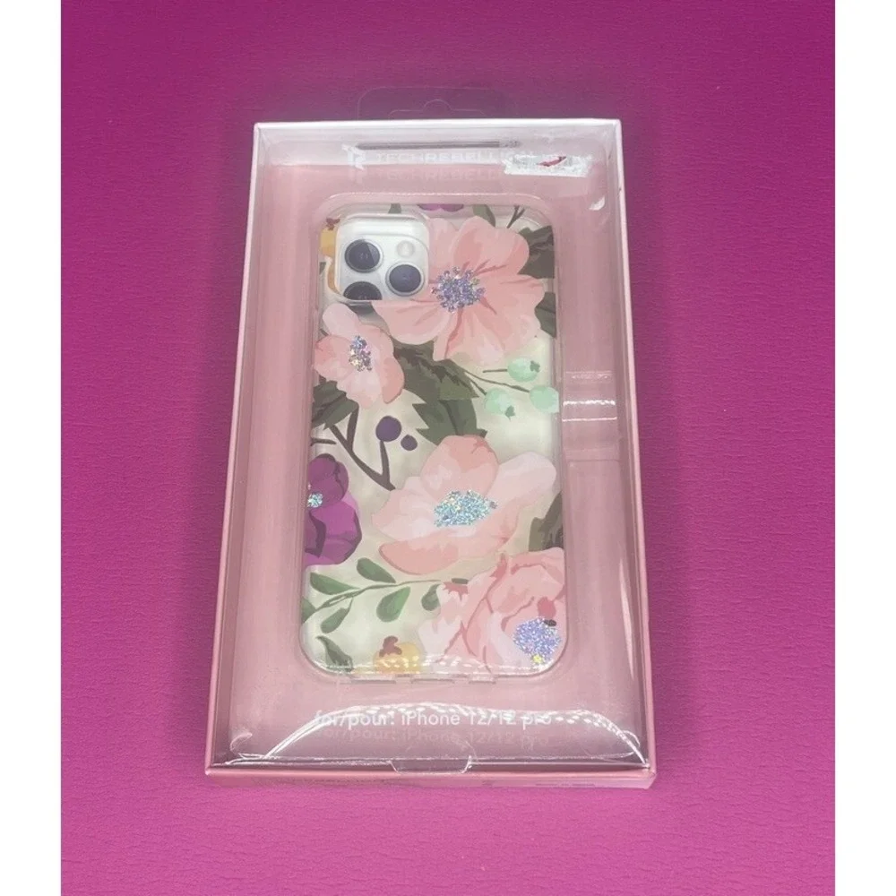 TechRebelion Floral iPhone 12/12Pro Protective Cover Slim Profile NIB